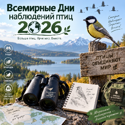 ВСЕМИРНЫЕ ДНИ НАБЛЮДЕНИЙ ПТИЦ - 2026